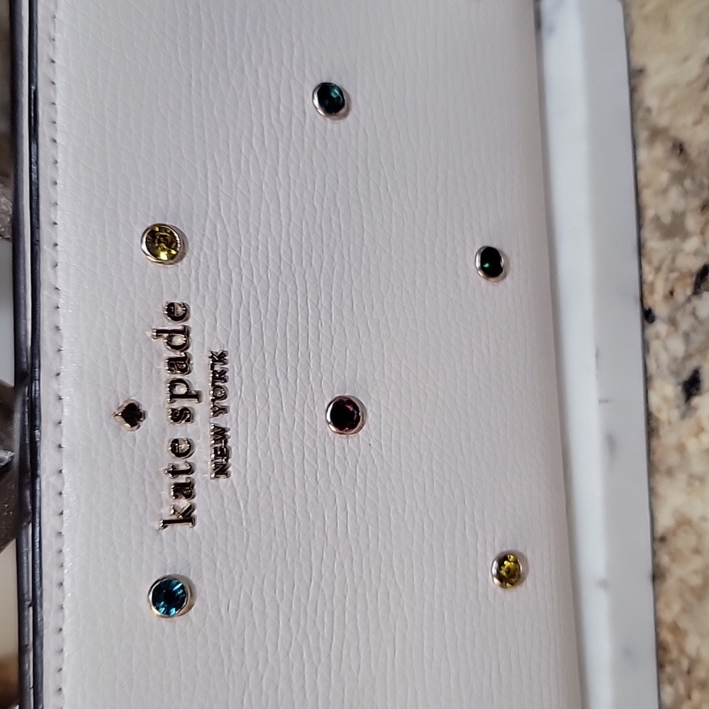 Kate Spade EUC Madison Large Slim Bifold Wallet (Meringue) - Picture 2 of 8
